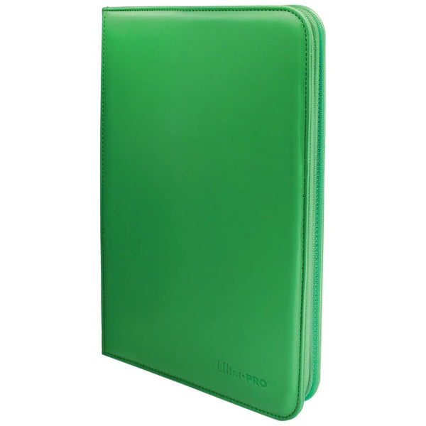 Vivid 9-Pocket Zippered PRO Binder Green - Ultra Pro