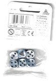 Illuminati Dice Pack Silver (6) - Steve Jackson Games