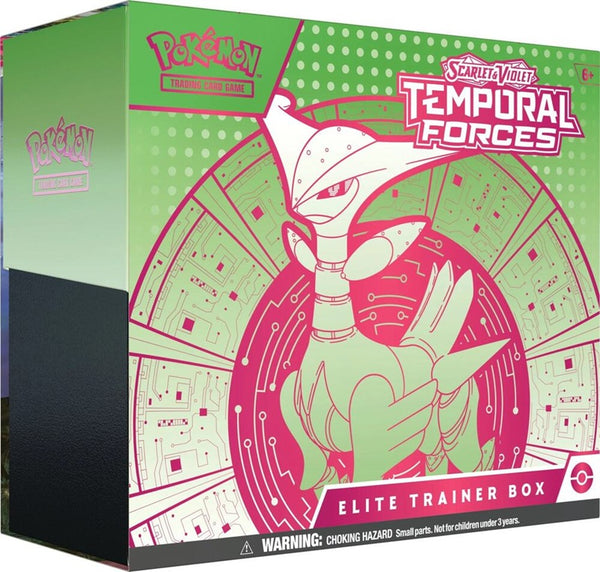 Pokemon TCG Scarlet & Violet Temporal Forces ETB Elite Trainer Box (Iron Leaves ex) - Pokemon