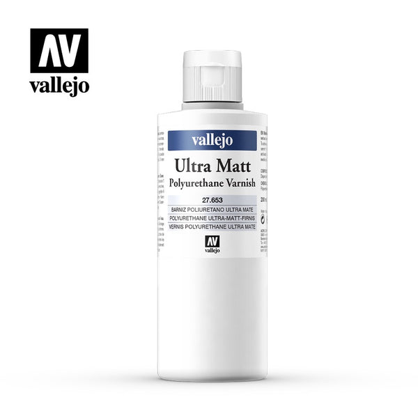 Auxillary Products: Ultra Matt Polyurethane Varnish 200ml (27.653) - Acrylicos Vallejo