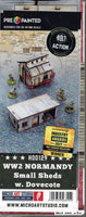 WW2 Normandy Small Sheds With Dovecote Pre-Painted - Warlord Games