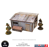 WW2 Normandy Large Tin Shed Pre-Painted - Warlord Games