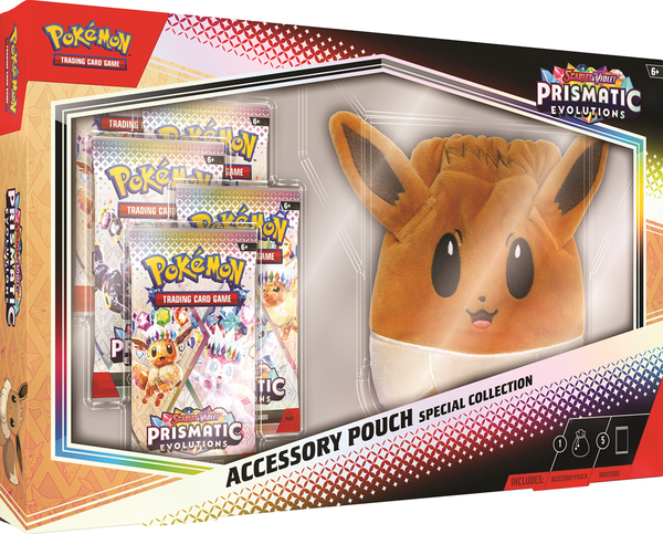 Pokemon Scarlet & Violet Prismatic Evolutions Accessory Pouch Collection - Pokemon