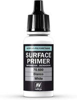 Auxiliary Products: White Primer 18ml. (70.600) - Acrylicos Vallejo