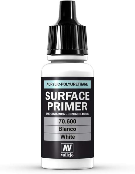 Auxiliary Products: White Primer 18ml. (70.600) - Acrylicos Vallejo