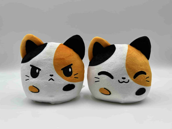 Plushiverse: Reversible Plushie 4in - Cat (Happy + Angry Calico) - Teeturtle