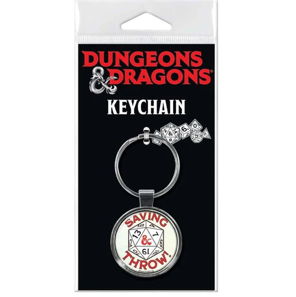 Dungeons & Dragons 1.5" Saving Throw Keychain - Ata-Boy