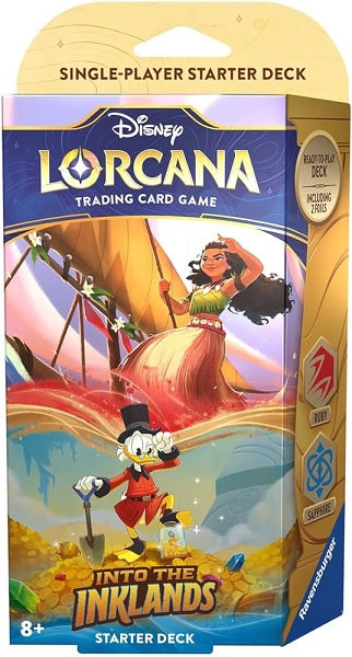 Disney Lorcana TCG Into the Inklands Ruby Sapphire Starter Deck - Lorcana TCG