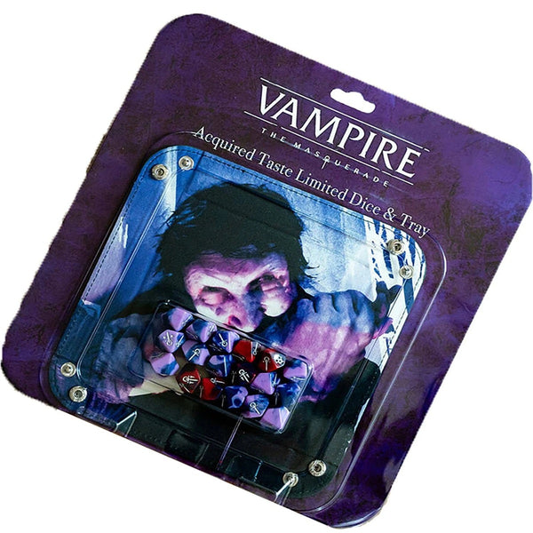 Vampire The Masquerade: RPG - Acquired Taste Limited Dice & Tray Accessory Pack - Renegade Games Studios