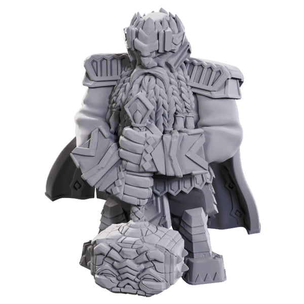 Male Dwarf Champion High-Level - Pathfinder Battles Deep Cuts Unpainted Minis