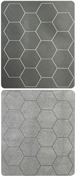 Megamat: 1in Reversible Black-Grey Hexes (34.5in x 48in Playing Surface) - Chessx