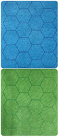 Megamat: 1in Reversible Blue-Green Hexes (34.5in x 48in Playing Surface) - Chessx