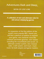 Adventures Dark & Deep Book of Lost Lore - BRW Games