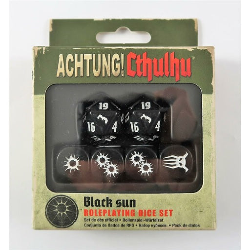 Achtung! Cthulhu Black Sun Dice Set - Modiphius Entertainment