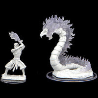 Ashari Firetamer and Ashari Inferno Serpent - Critical Role Unpainted Minis