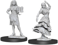 Bartender & Dancer / Dancing Girl - Pathfinder Battles Deep Cuts Unpainted Minis