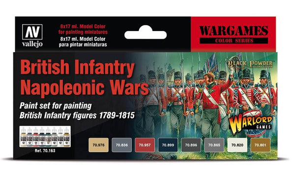 Napoleonic Wars British Infantry Paint Set - Vallejo