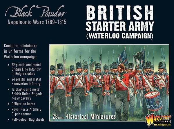 British Starter Army Waterloo Campaign Napoleonic Wars ( 1789-1815 ) - Black Powder