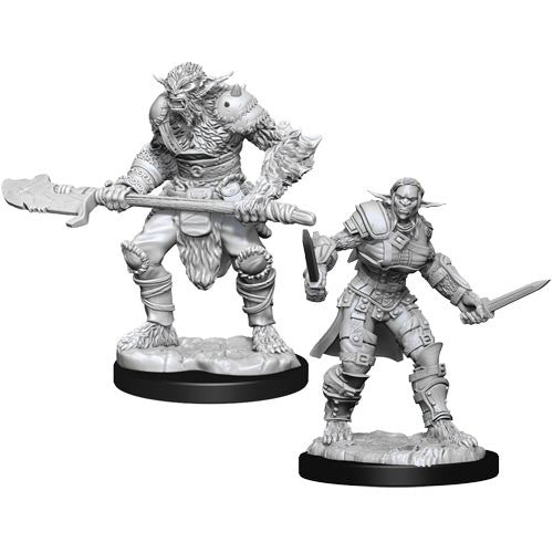 Bugbear Barbarian & Rogue - Nolzur's Marvelous Unpainted Minis