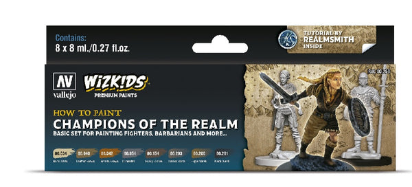 WizKids Premium Paints: Champions of the Realm - Vallejo