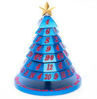 Christmas Tree 7 Dice Set Brite Blue (Aluminum) - Hymgho