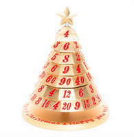 Christmas Tree 7 Dice Set Gold (Aluminum) - Hymgho