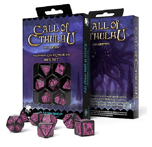 Call of Cthulhu Dice 7th Edition Magenta & Black - Q-Workshop