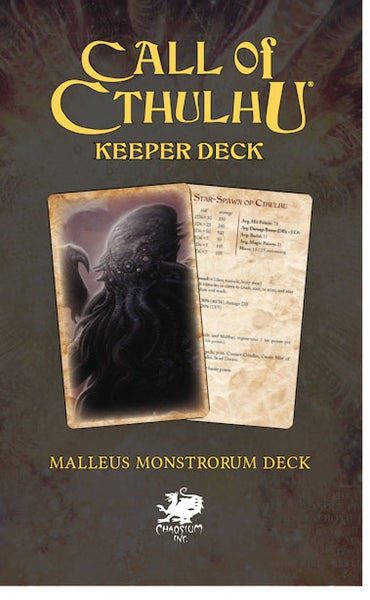 Call of Cthulhu Keeper Deck The Malleus Monstrorum  - Chaosium