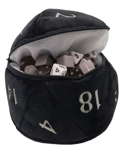 D20 Plush Dice Bag Black - Ultra Pro