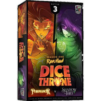 Dice Throne Season 1 Rerolled Battle 3: Pyromancer vs Shadow Thief - Roxely Games