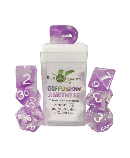 Diffusion Dice Amethyst - Role 4 Initiative