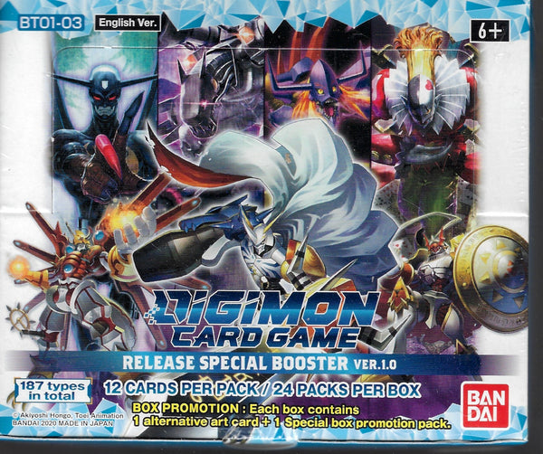 Digimon TCG Release Special Booster 1.0 Display Box BT01-03