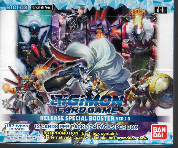 Digimon TCG Release Special Booster 1.0 Display Box BT01-03 MantisGamingStudios Digimon TCG Release Special Booster 1.0 Display Box BT01-03 MantisGamingStudios