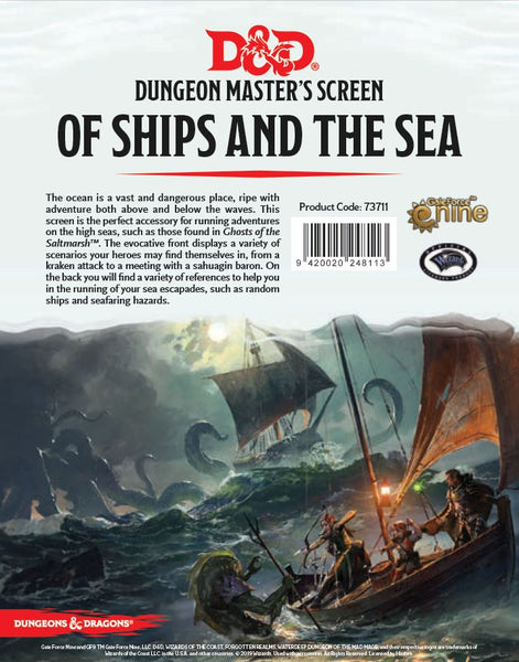 Of Ships and the Seas (Dungeon Master's Screen) - Dungeons & Dragons 5E