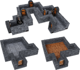 Dungeon Tiles Expansion 1" Straight Walls Expansion - WarLock Tiles