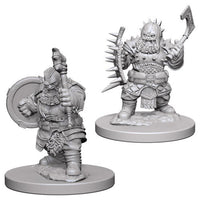 Dwarf Barbarian Male - Pathfinder Battles Deep Cuts Unpainted Minis