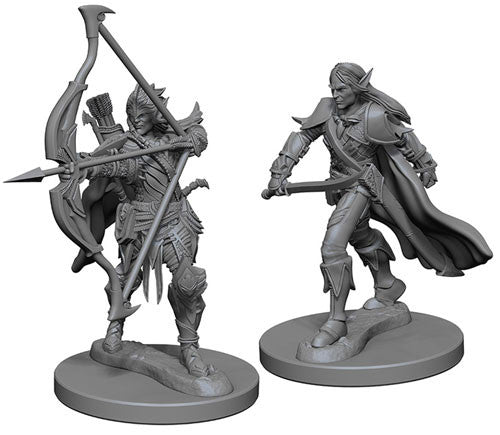 Elf Fighter Male - Pathfinder Battles Deep Cuts Unpainted Minis