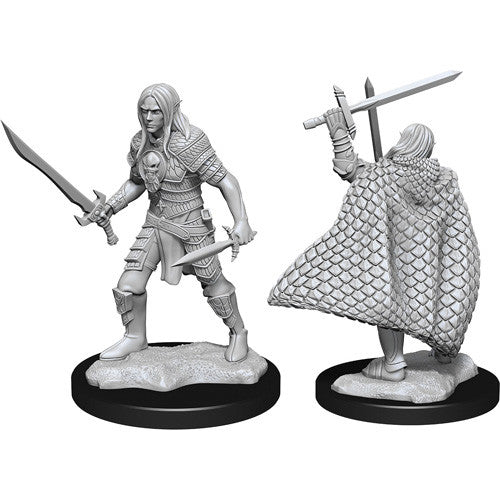 Elf Fighter Male - Pathfinder Battles Deep Cuts Unpainted Minis