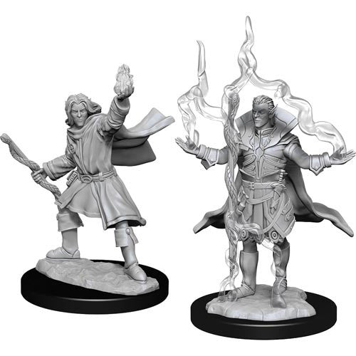 Elf Sorcerer Male - Pathfinder Battles Deep Cuts Unpainted Minis