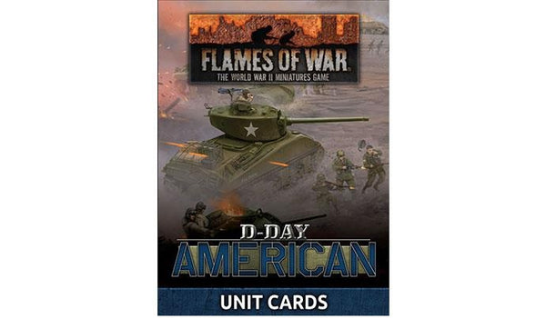 D-Day Unit Cards American - Flames of War