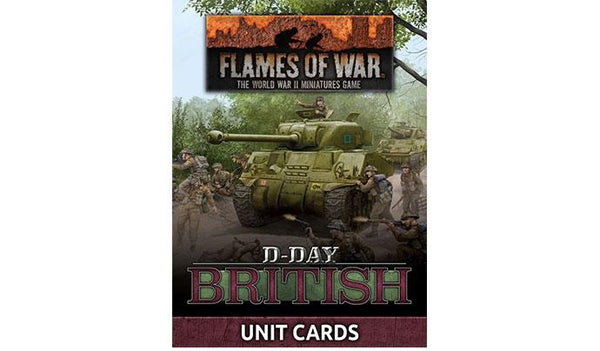 D-Day Unit Cards British - Flames of War