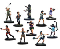 Project Z The Zombie Miniatures Game Expansion Set: Female Survivors