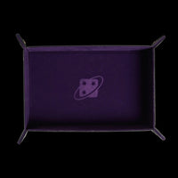 Folding Rectangular Dice Tray Purple & Black - Sirius Dice