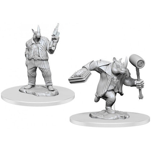 Freelance Muscle and Rhox Pummeler - Magic The Gathering Unpainted Minis