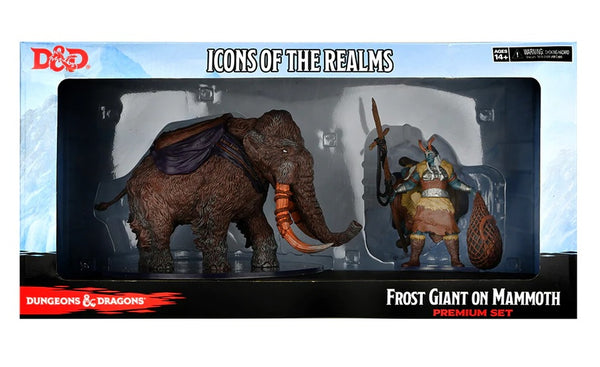 Snowbound Frost Giant & Mammoth - Icons of the Realms