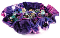 Velvet Compartment Dice Bag with Pockets: Nebula - MDG