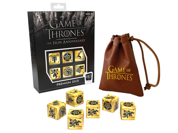 Game of Thrones The Iron Anniversary Premium Dice Set D6's - USAOPOLY