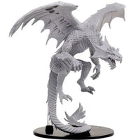 Gargantuan White Dragon - Pathfinder Battles Deep Cuts Unpainted Minis