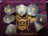 Grey Cats Eye Gemstone Dice