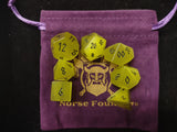 Yellow Cats Eye Gemstone Dice